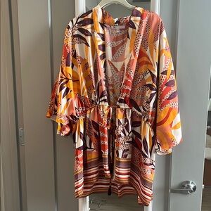 Colorful Kimono Style Top